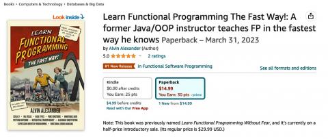 #1 functional programming book, April 22, 2023