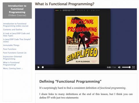 What is Functional Programming? (free video)