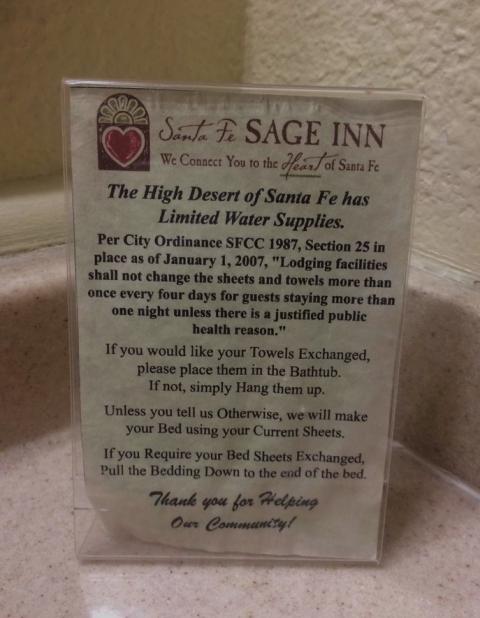 Hotels in Santa Fe treat water like you’re living on the Space Station