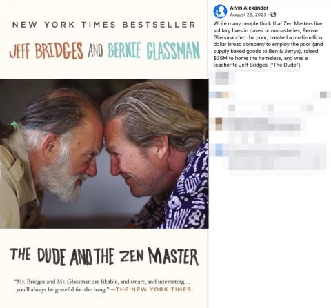Interview question: Who are your heroes, or people who have motivated you (Bernie Glassman)