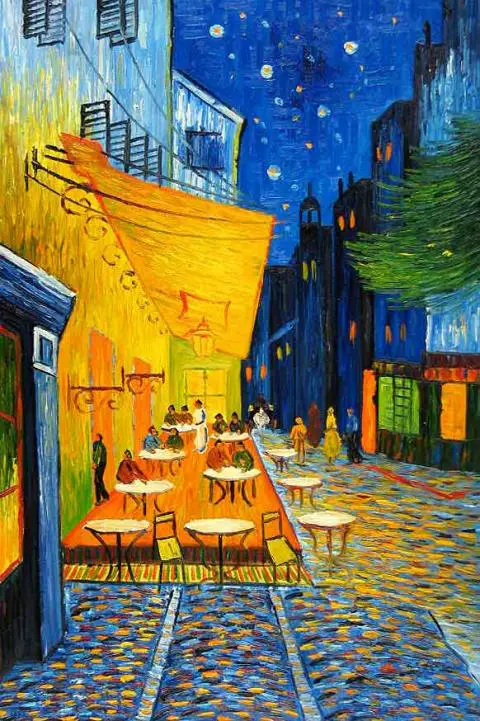 Cafe Terrace At Night Vincent Van Gogh Alvinalexander Com