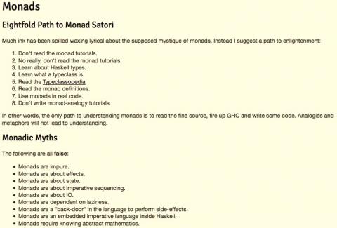 Haskell: Monad myths