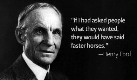 Henry Ford on faster horses