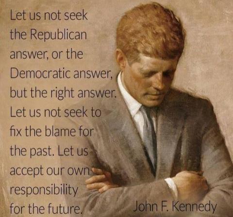 John F. Kennedy - Not Republican, not Democratic