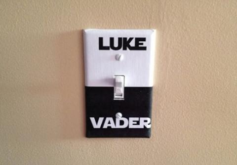 Luke/Vader light switch