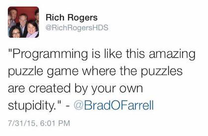 Programming is like this amazing puzzle game