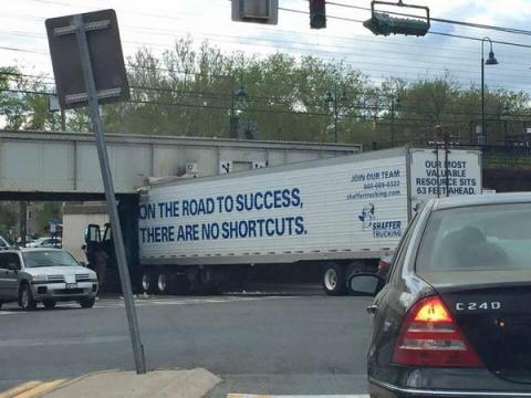 On the road to success there are no shortcuts