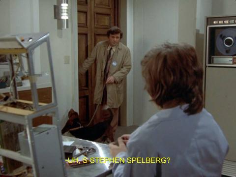 Steven Spielberg (Spelberg) and Columbo