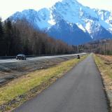 Bike path in Palmer, Alaska