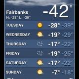 Fairbanks, Alaska - cold temps