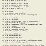 Perl 'file test' characters (for if/then/else tests)