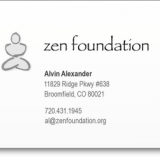 Zen Foundation business card