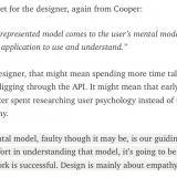 Design is about the mental model