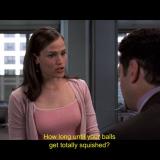 13 Going on 30 (How long until your balls get squished)