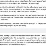 Functional reactive programming and changes over time