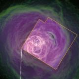 An image from a Japanese black hole satellite