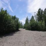 The beach entrance in Talkeetna, Alaska