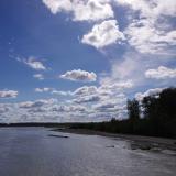 View of the Talkeetna rivers from the bridge