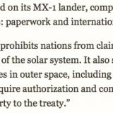Moon Express and space treaties