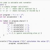 Rust programming language example