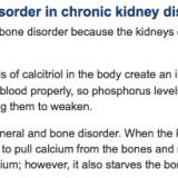 Mineral and bone disorders with chronic kidney disease (CKD)