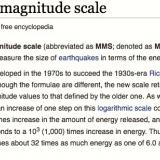 Moment Magnitude Scale