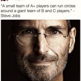 Steve Jobs on 'A' players