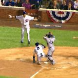 Javier Baez steals home