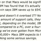 IBM: The TCO of Macs is lower than PCs