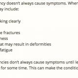 Symptoms of Vitamin D deficiency