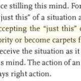 Zen: Accepting 'just this'