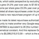 Alphabet/Google's geeky stock buybacks