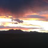 A Rocky Mountain sunset, near Boulder, Colorado