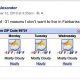 -31 reasons not to live in Fairbanks, Alaska in the winter