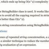 You may not need to use StringBuilder in Java any more