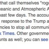 Going rogue (NASA, NOAA, and more)