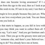 How does one become loving awareness?