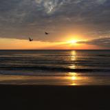 Dark sunrise, Virginia Beach