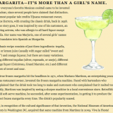 The history of the margarita