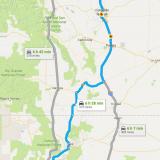 Driving from Boulder, Colorado to Santa Fe, New Mexico
