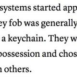 Key fob meaning/etymology
