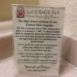 Water use in hotels in Santa Fe, New Mexico