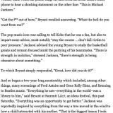 Michael Jackson's advice to Kobe Bryant