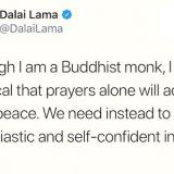 Dalai Lama: Prayers are not enough