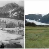 The disappearing Pedersen Glacier in Alaska