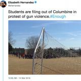 Columbine students protesting gun violence