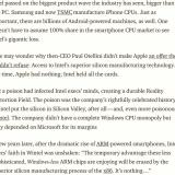 A bit on how Intel missed out on the mobile CPU market
