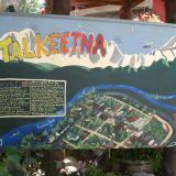 A map of Talkeetna, Alaska