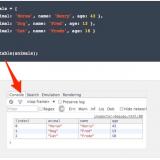 JavaScript console.table logging/debugging output