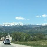 Still some snow in the mountains (Boulder, Colorado)